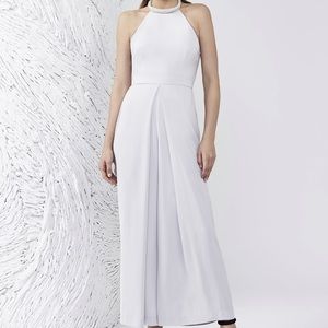 NEW KEEPSAKE BEADED HALTER WIDE LEG JUMPSUIT! (L)